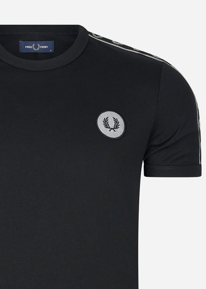 Fred Perry T-shirts  Reflective detail ringer tee - black reflective 