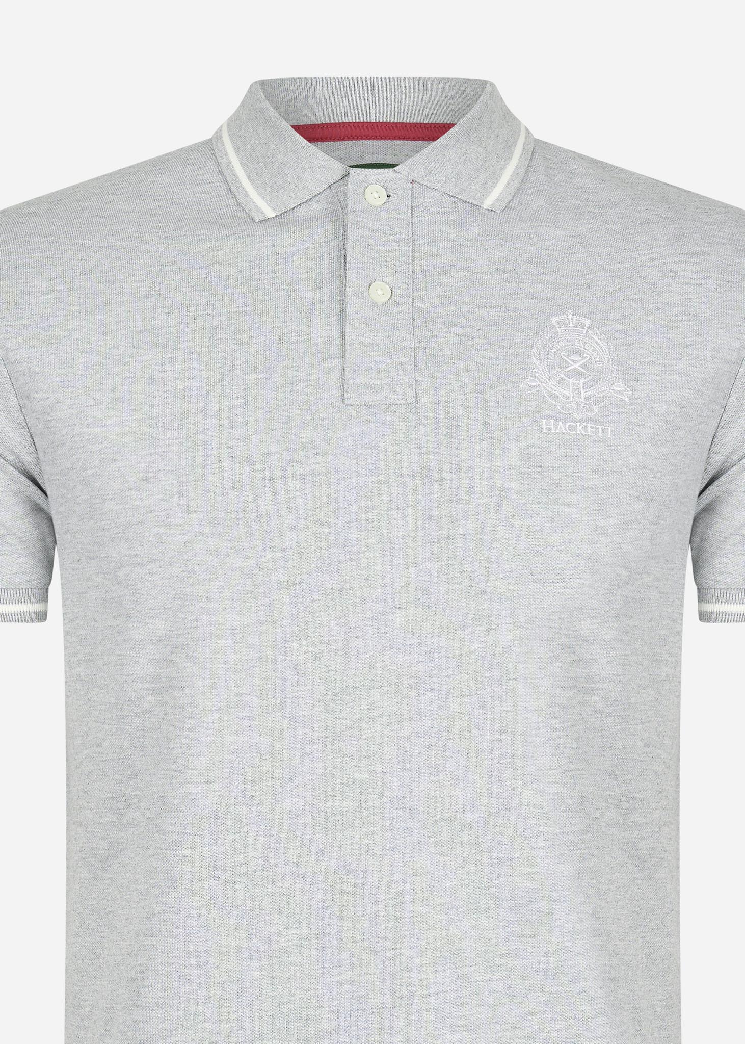 Hackett London Polo's  Heritage logo polo - grey marl 