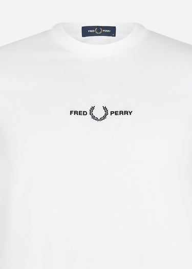 Fred Perry T-shirts  Embroidered t-shirt - white 
