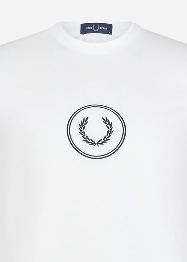 Fred Perry T-shirts  Circle branding t-shirt - white 