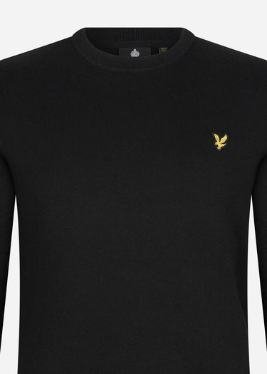 Lyle & Scott Truien Cotton crew neck jumper - jet black