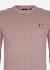 Lyle & Scott Truien  Cotton crew neck jumper - hutton pink 