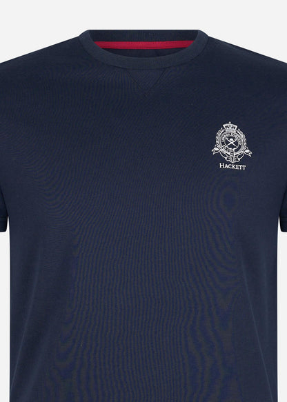 Hackett London T-shirts  Heritage logo tee - navy blazer 