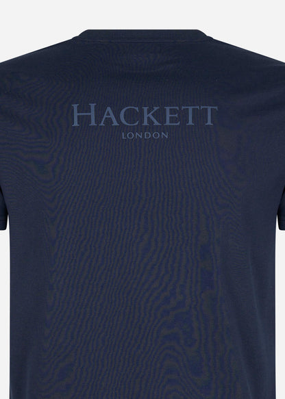 Hackett London T-shirts  Heritage logo tee - navy blazer 