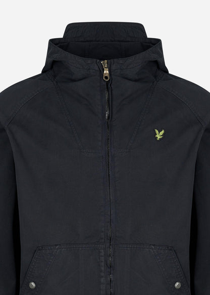 Lyle & Scott Jassen  Garment dyed zip through jacket - dark navy 