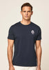 Hackett London T-shirts  Heritage logo tee - navy blazer 