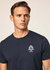 Hackett London T-shirts  Heritage logo tee - navy blazer 