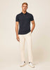 Hackett London Polo's  Cotton pique polo shirt - navy 