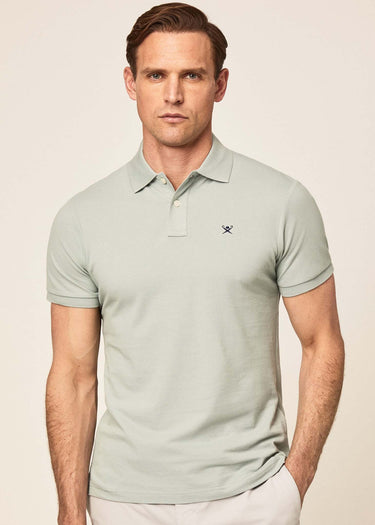 Hackett London Polo's  Cotton pique polo shirt - duck egg 