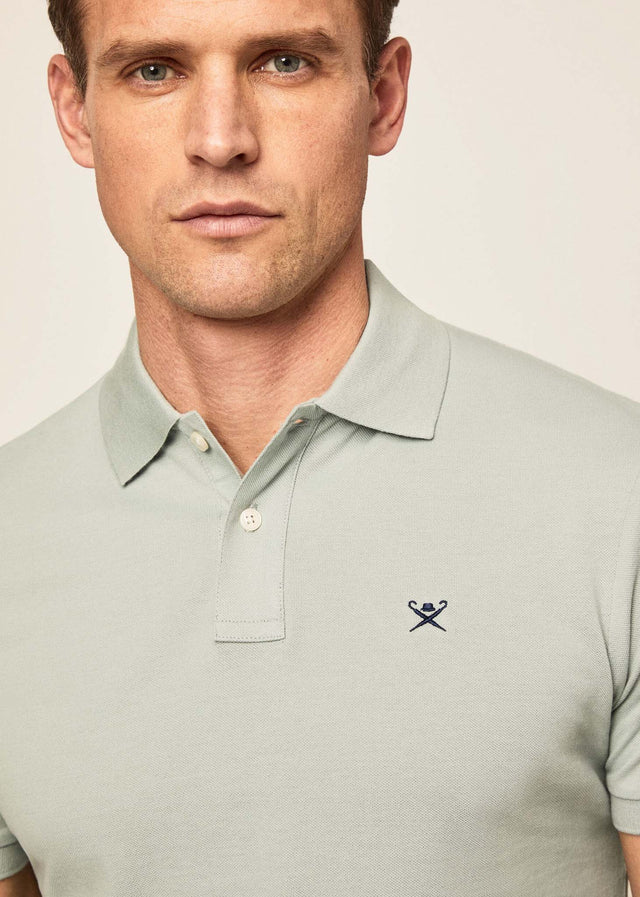 Hackett London Poloshirts  Cotton pique polo shirt - duck egg 