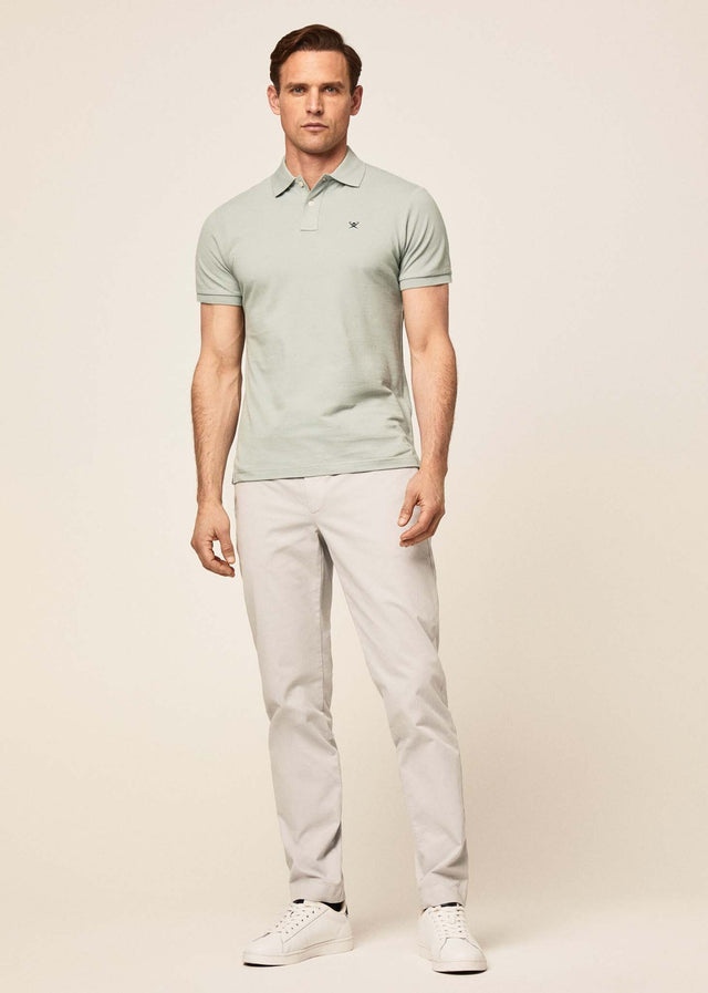 Hackett London Poloshirts  Cotton pique polo shirt - duck egg 