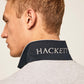 Hackett London Polo's  Cotton pique polo shirt - light grey marl 