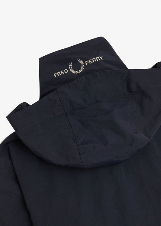 Fred Perry Jassen  Patch pocket zip through jacket - navy 