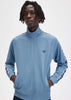 Fred Perry Vesten  Contrast tape track jacket - ash blue navy 