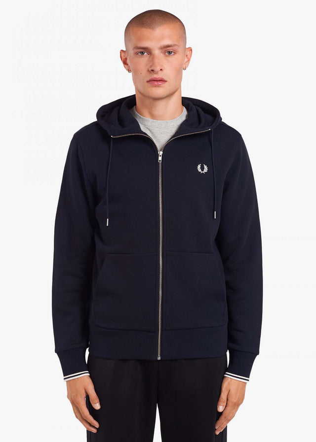 Fred Perry Sweatjacken  Hooded zip-through sweatshirt - navy 