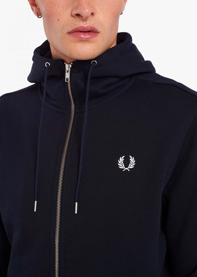 Fred Perry Sweatjacken  Hooded zip-through sweatshirt - navy 