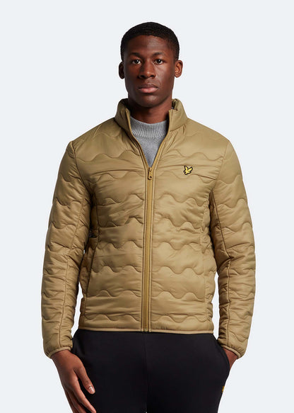 Lyle & Scott Jassen  Crest quilted jacket - seaweed 