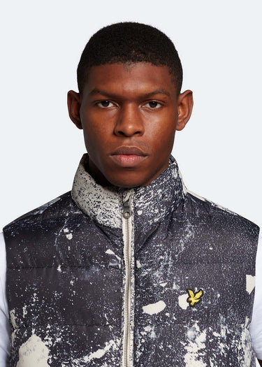 Lyle & Scott Bodywarmers  Erosion print gilet - cove 