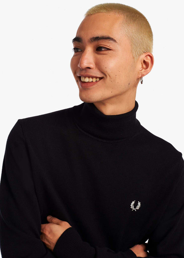 Fred Perry Pullover  Roll neck jumper - black 