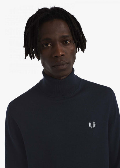 Fred Perry Truien  Roll neck jumper - navy 