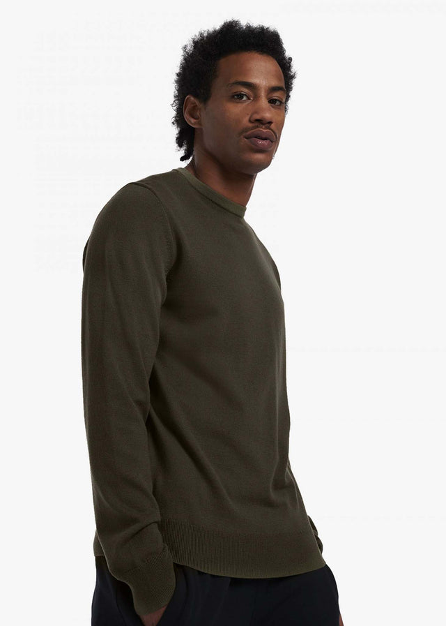 Fred Perry Pullover  Classic crew neck jumper - uniform green 