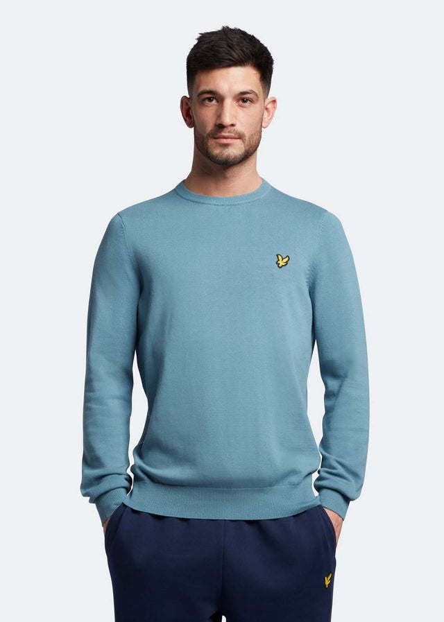 Lyle & Scott Pullover  Cotton crew neck jumper - skipton blue 