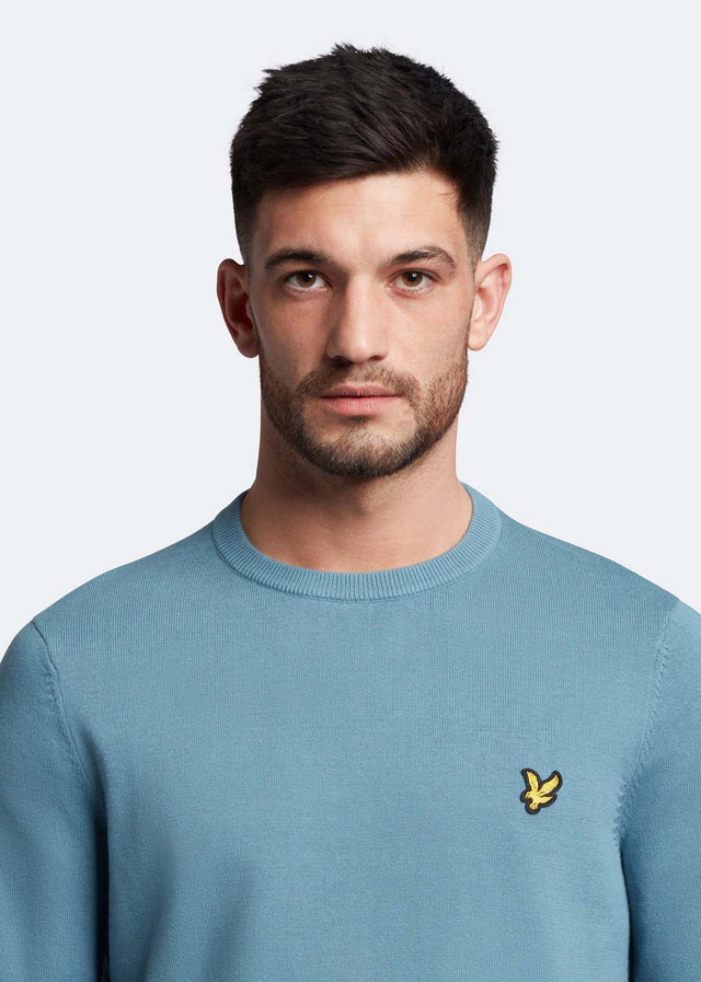 Lyle & Scott Pullover  Cotton crew neck jumper - skipton blue 