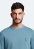 Lyle & Scott Truien  Cotton crew neck jumper - skipton blue 