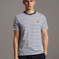 Lyle & Scott T-shirts  Breton stripe t-shirt - navy white 