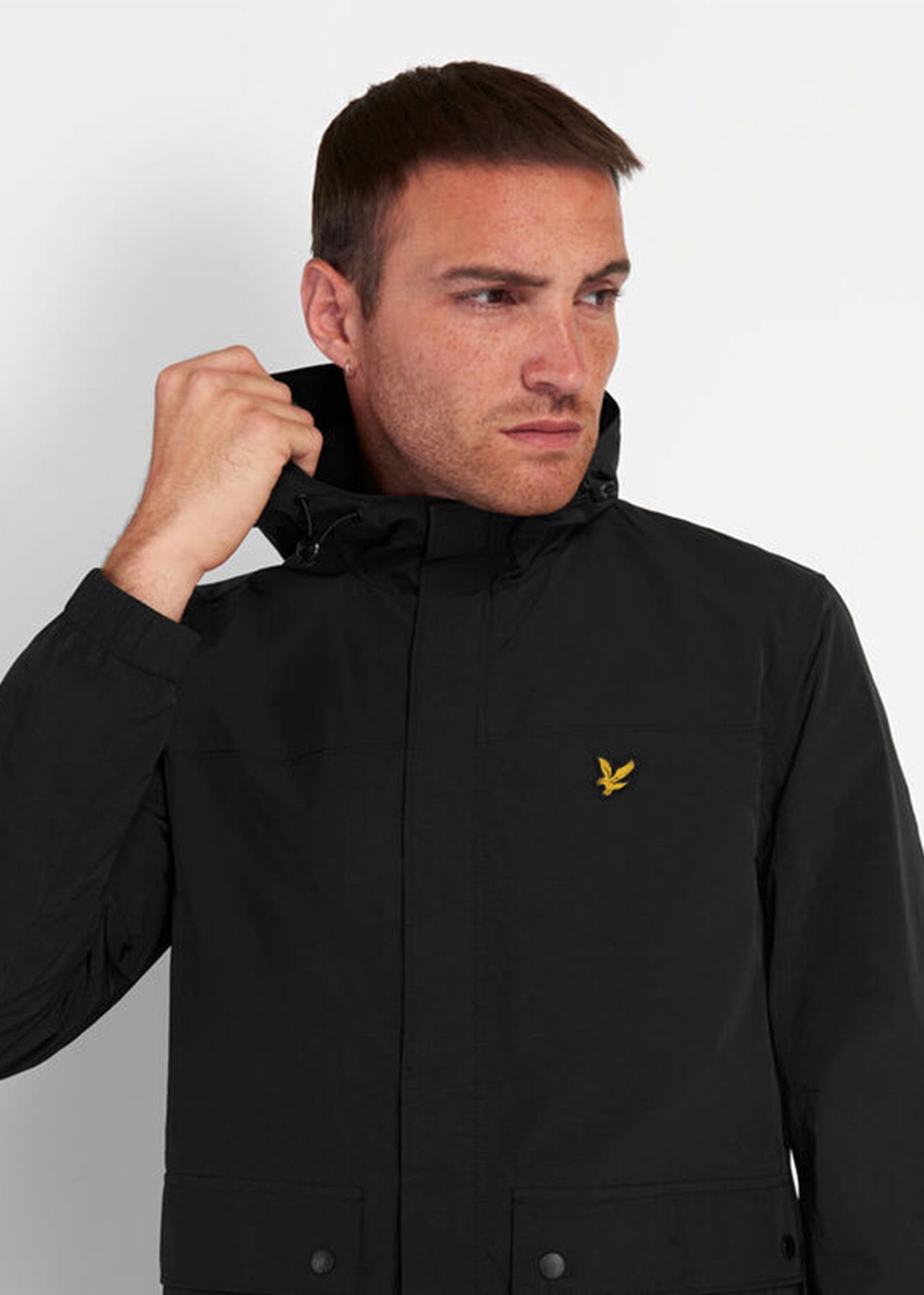 Lyle & Scott Jassen  Hooded pocket jacket - jet black 