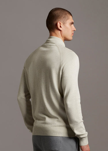 Lyle & Scott Vesten  Knitted zip through - light grey marl 