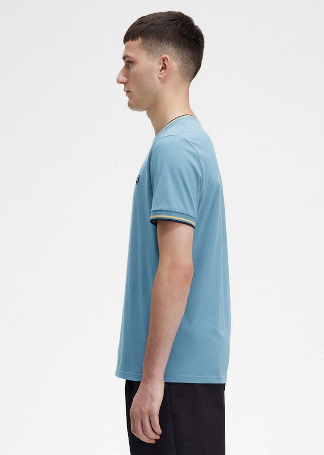 Fred Perry T-Shirts  Twin tipped t-shirt - ash blue 
