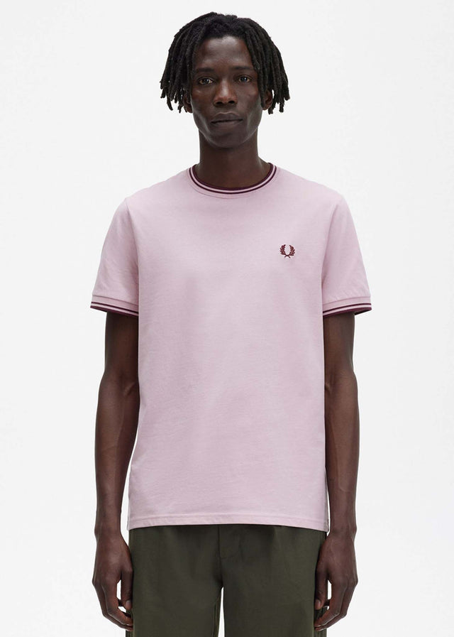 Fred Perry T-Shirts  Twin tipped t-shirt - chalky pink 