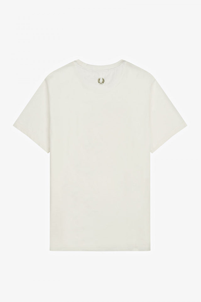 Fred Perry T-Shirts  Laurel wreath graphic t-shirt q2 - snow white 