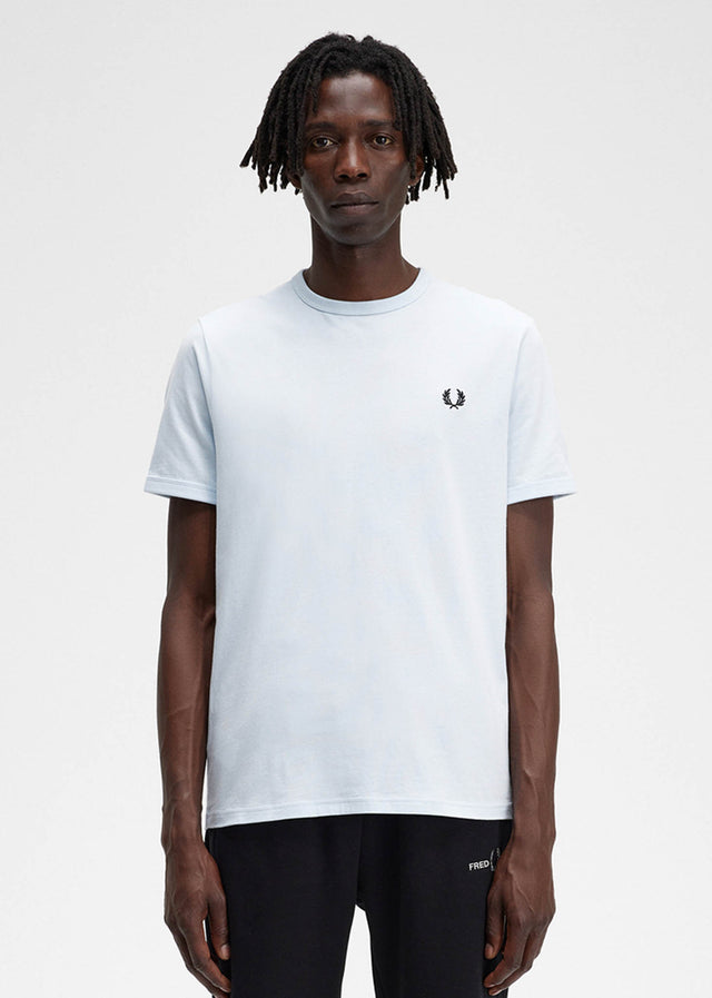 Fred Perry T-Shirts  Ringer t-shirt - light ice 