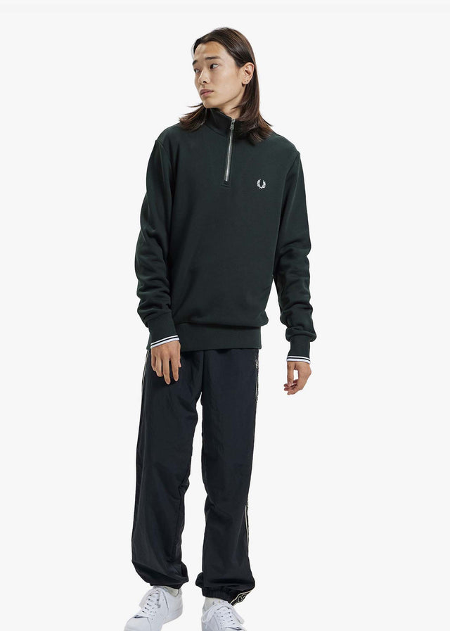 Fred Perry Pullover  Half zip sweatshirt - night green 