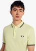 Fred Perry Polo's  Twin tipped fred perry shirt - wax yellow 