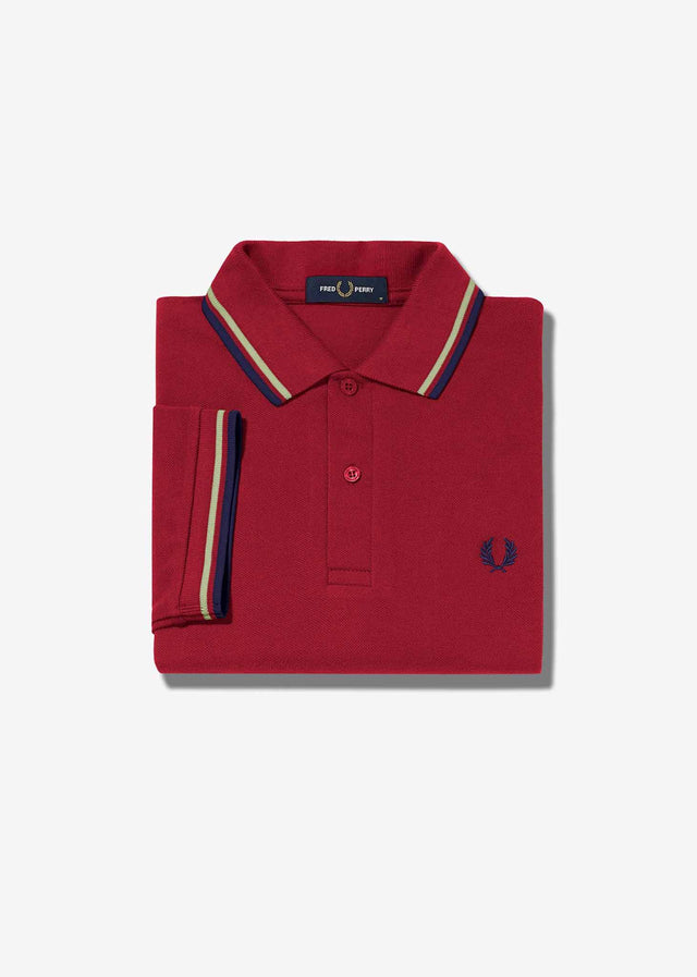 Fred Perry Poloshirts  Twin tipped fred perry shirt - claret french navy 