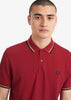 Fred Perry Polo's  Twin tipped fred perry shirt - claret french navy 