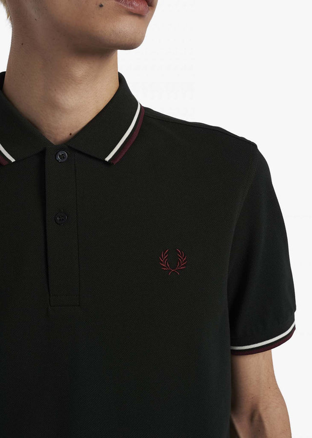 Fred Perry Poloshirts  Twin tipped fred perry shirt - night green 