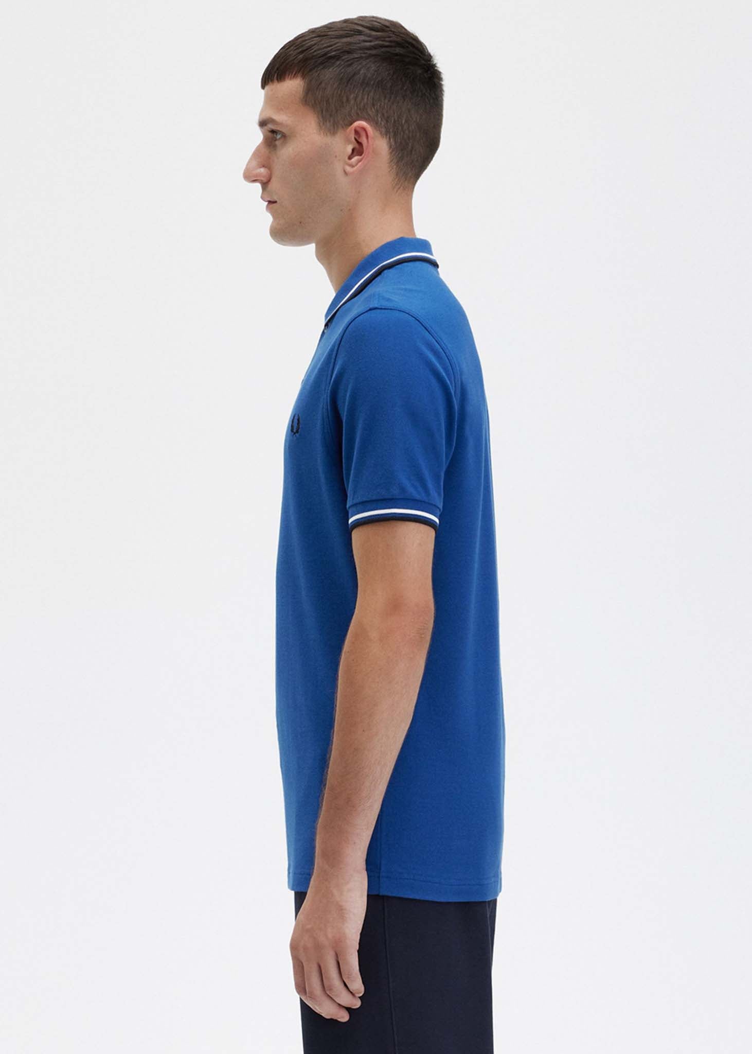 Fred Perry Polo's  Twin tipped fred perry shirt - shaded cobalt 