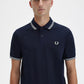Fred Perry Polo's  Twin tipped fred perry shirt - navy snow white seagrass 