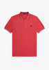 Fred Perry Polo's  Twin tipped fred perry shirt - washed red snow white black 