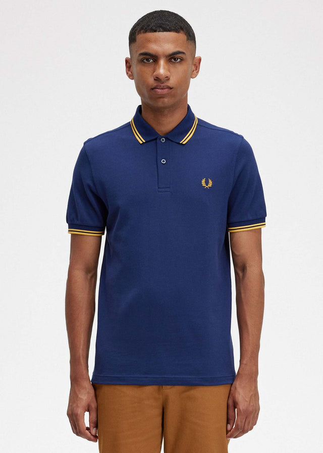 Fred Perry Poloshirts  Twin tipped fred perry shirt - french navy golden hour 