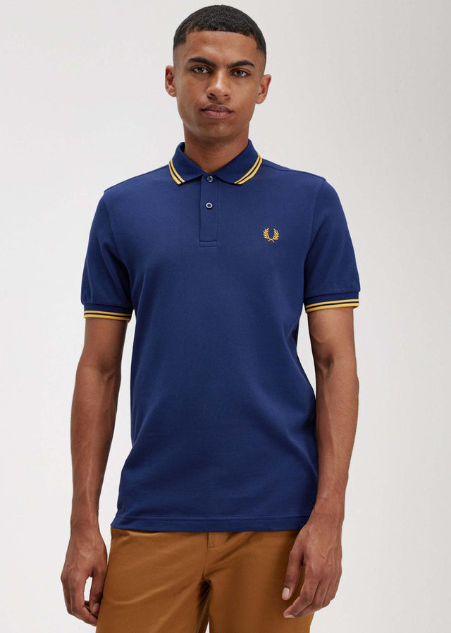 Fred Perry Poloshirts  Twin tipped fred perry shirt - french navy golden hour 