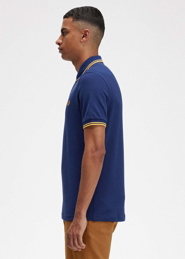 Fred Perry Poloshirts  Twin tipped fred perry shirt - french navy golden hour 