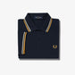 Fred Perry Polo's  Twin tipped fred perry shirt - navy ecru golden hour 