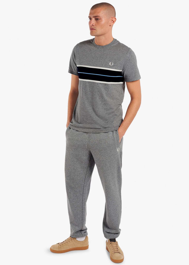 Fred Perry T-Shirts  Tramline panel t-shirt - steel marl 