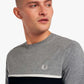 Fred Perry T-shirts  Tramline panel t-shirt - steel marl 