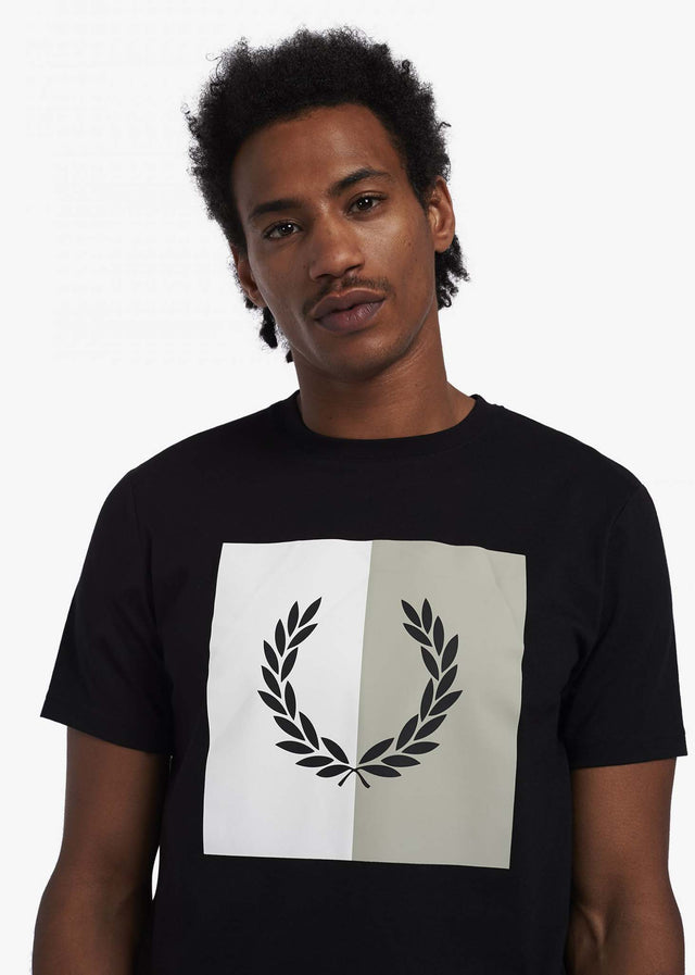 Fred Perry T-Shirts  Laurel wreath graphic t-shirt - black 
